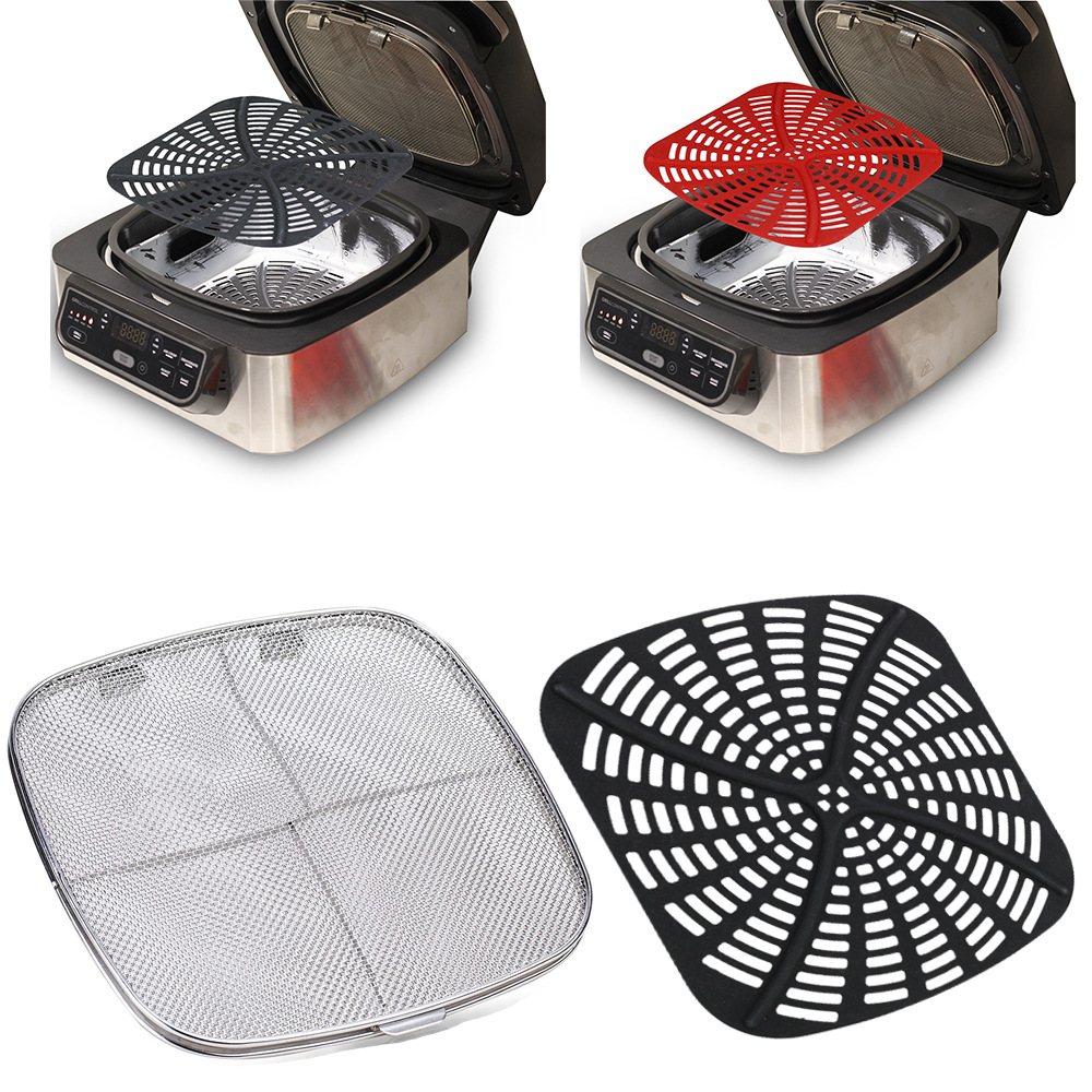 Ninja Air Fryer Af101 - สแตนเลสSplatter ShieldสําหรับAG301 Reusable 5-In-1 ย่างในร่มอุปกรณ์เสริมสแตนเลสSplatterหน้าจอสําหรับNinja