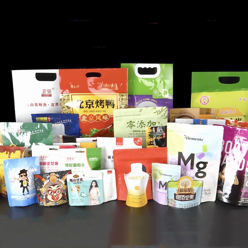 Logo Food Snack - ถุงพลาสติกใสแบบมีซิปสำหรับบรรจุอาหาร ขนม กาแฟ แบบตั้งได้ พิมพ์โลโก้ตามสั่ง ป้องกันกลิ่น