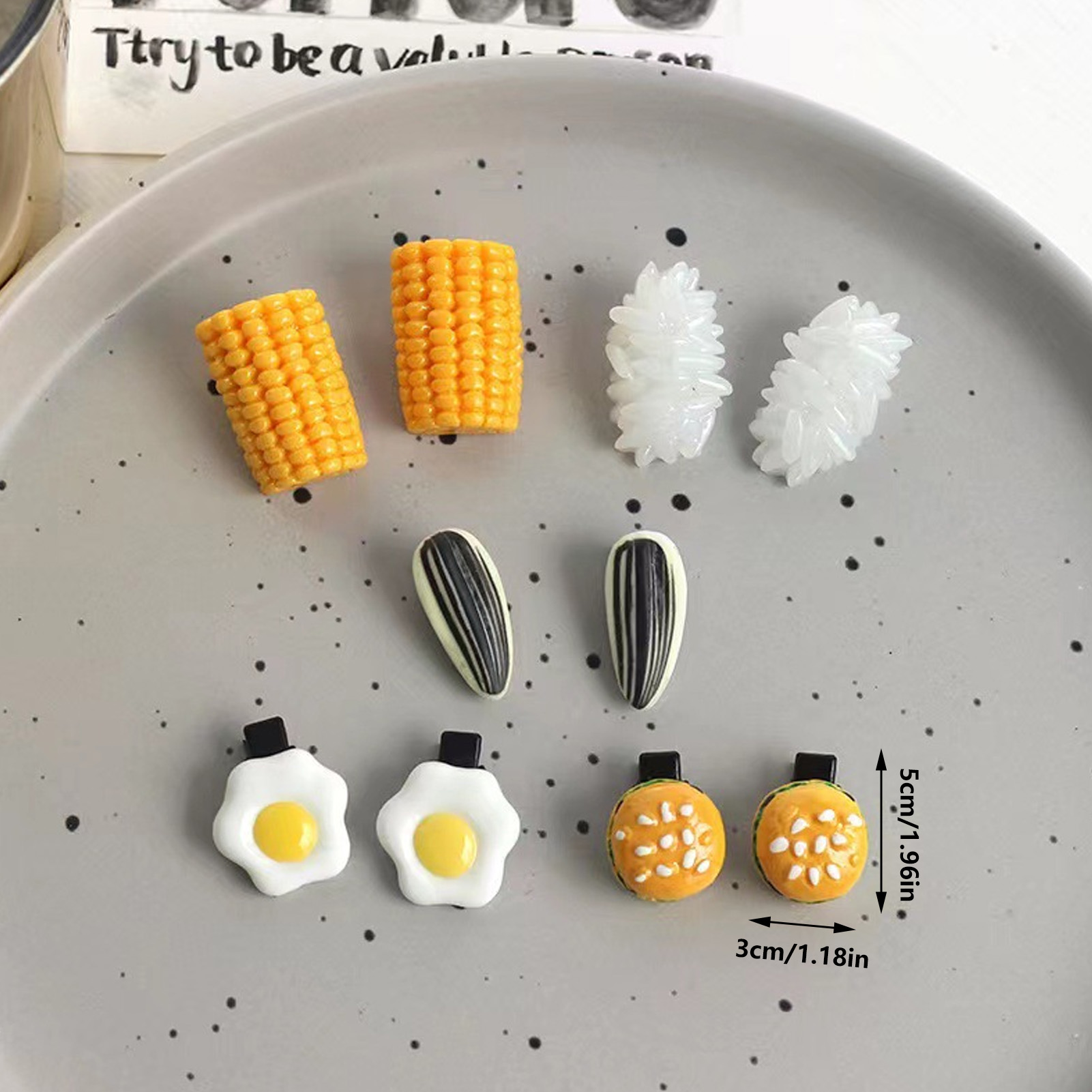 ชุดกิ๊บติดผมรูปอาหารจิ๋ว ดีไซน - Food Snacks For Kids บทวิจารณ์และราคา