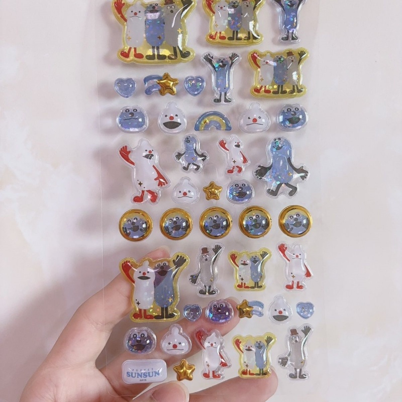 สติกเกอร์ลายการ์ตูนสไตล์เรโทร  - Food Grocery Snacks บทวิจารณ์และราคา