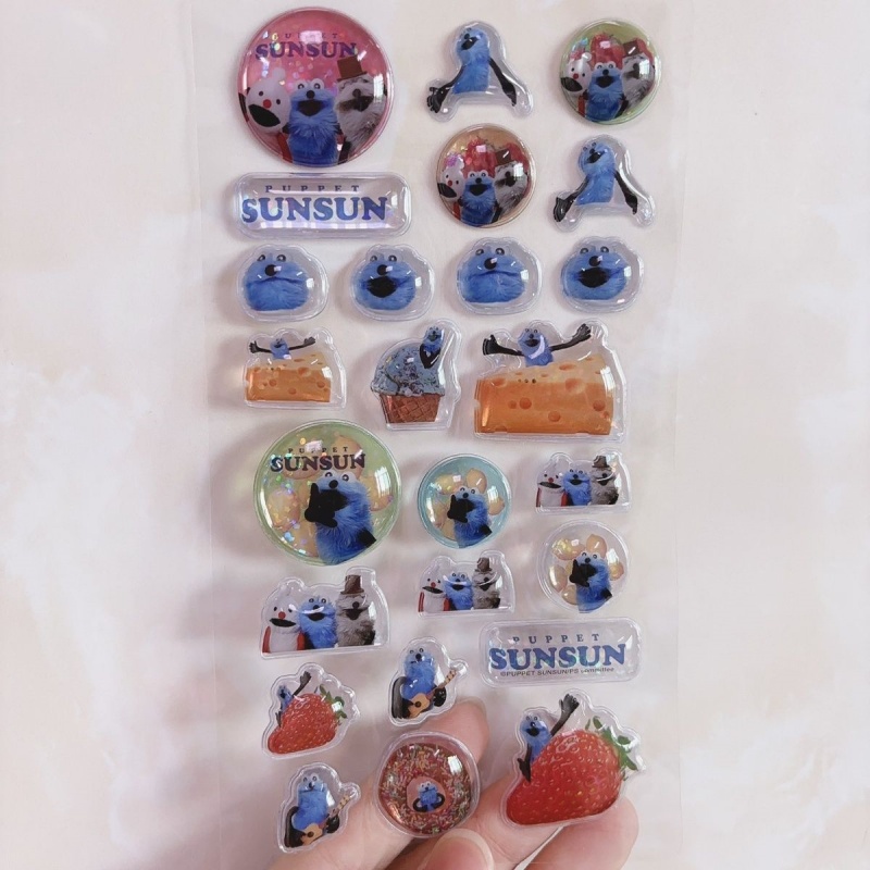 สติกเกอร์ลายการ์ตูนสไตล์เรโทร  - Food Grocery Snacks บทวิจารณ์และราคา