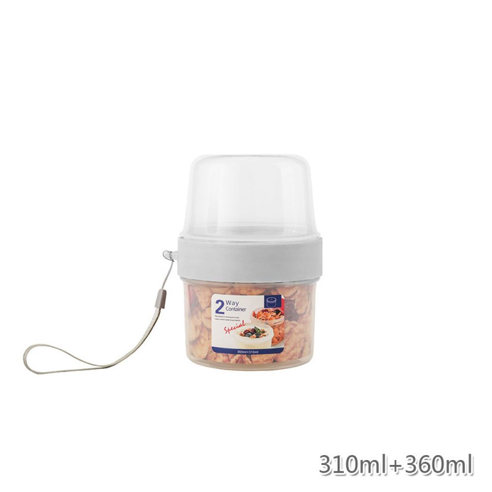 กล่องเก็บอาหารสองชั้นแบบปิดสนิ - Baby Food Snacks Yogurt บทวิจารณ์และราคา