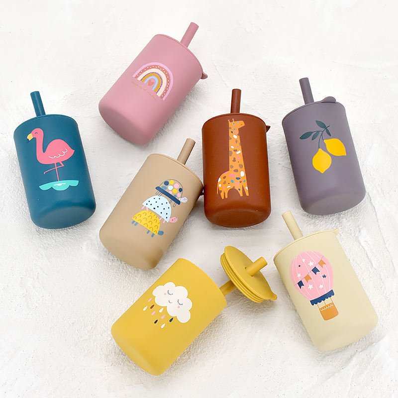 ซิลิโคนเด็ก Sippy ถ้วยแบบพกพา  - Food Snacks For Kids บทวิจารณ์และราคา