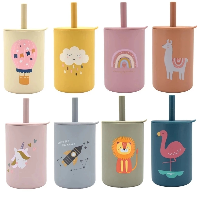 ซิลิโคนเด็ก Sippy ถ้วยแบบพกพา  - Food Snacks For Kids บทวิจารณ์และราคา