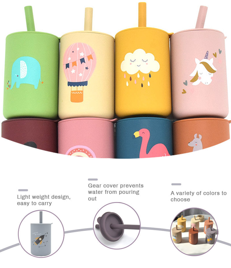 ซิลิโคนเด็ก Sippy ถ้วยแบบพกพา  - Food Snacks For Kids บทวิจารณ์และราคา