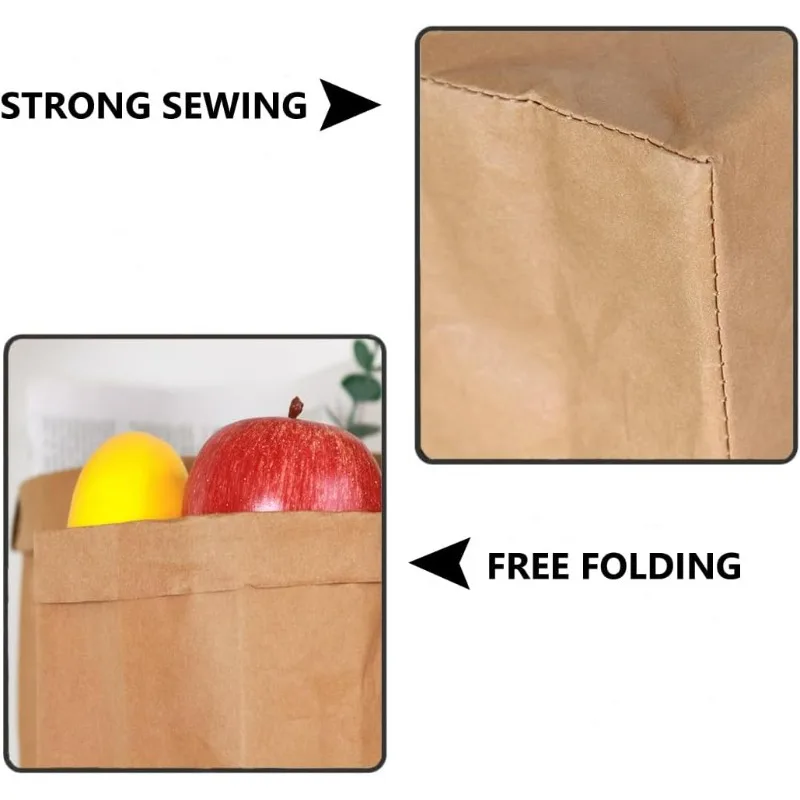 ถุงกระดาษคราฟท์แบบล้างทำความสะ - Food Grocery Snacks บทวิจารณ์และราคา