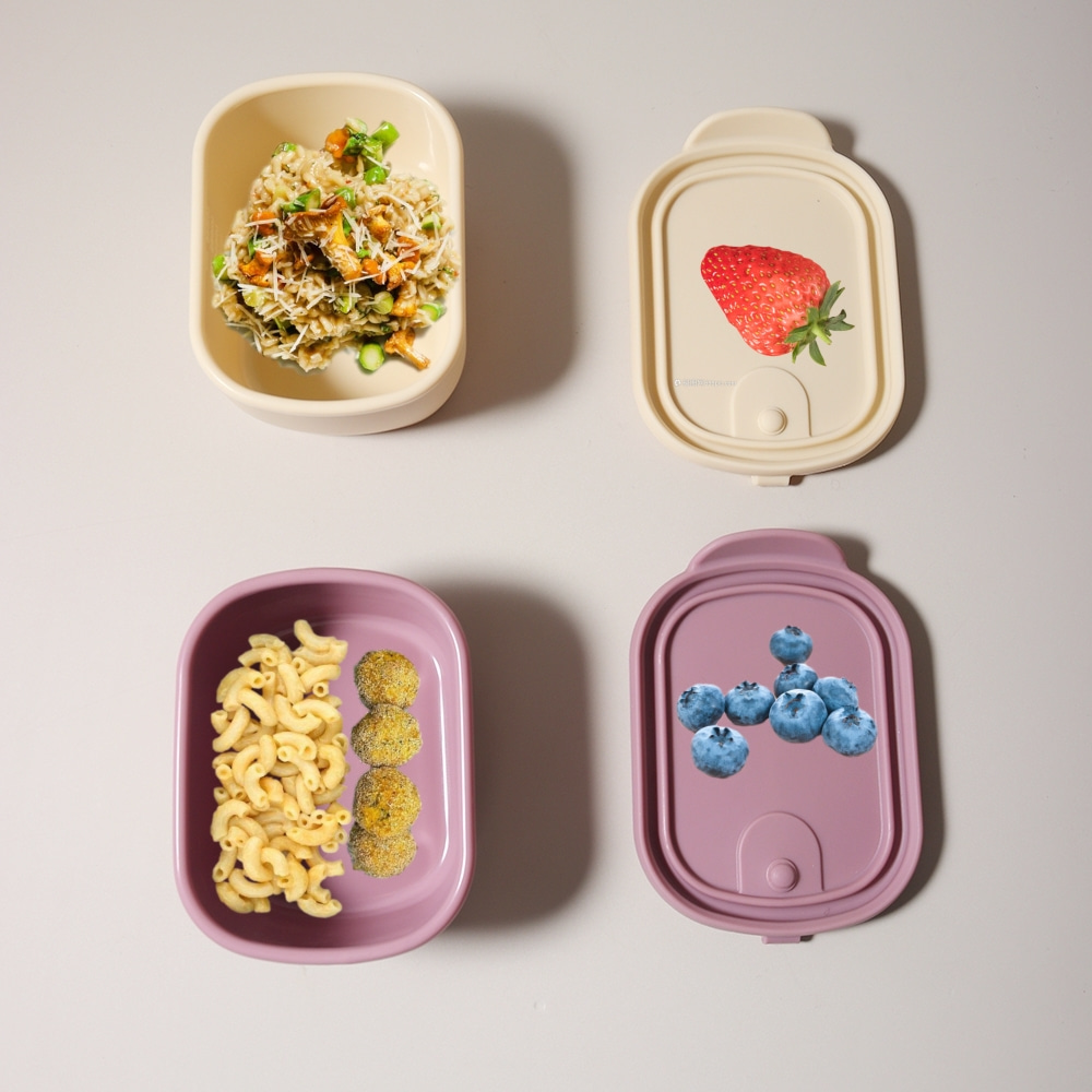 กล่องเก็บอาหารเด็กซิลิโคนเกรดอ - Food Snacks Name บทวิจารณ์และราคา