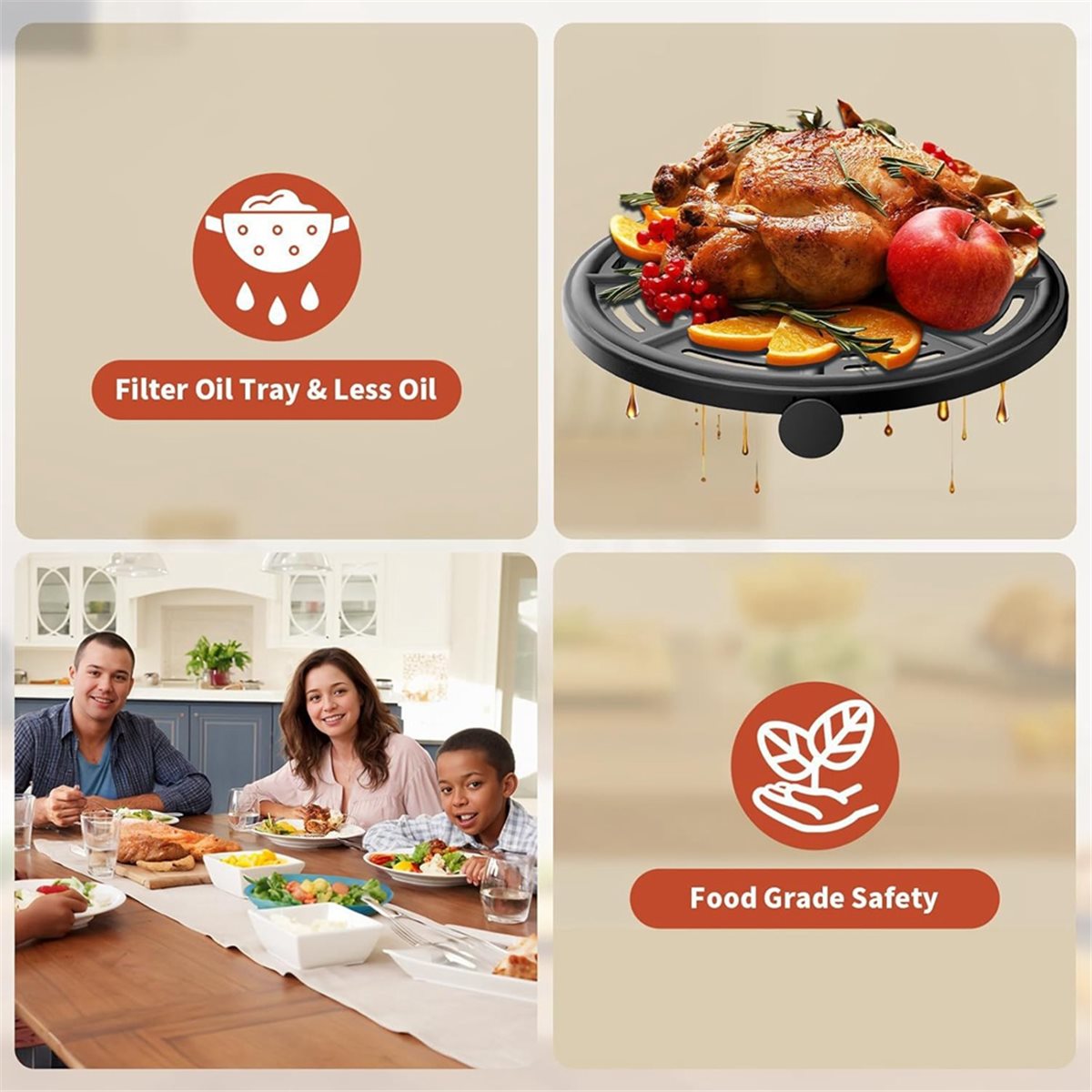 ถาดทอดไร้น้ำมัน AS62 สำหรับ Ni - Ninja Air Fryer Af101 บทวิจารณ์และราคา