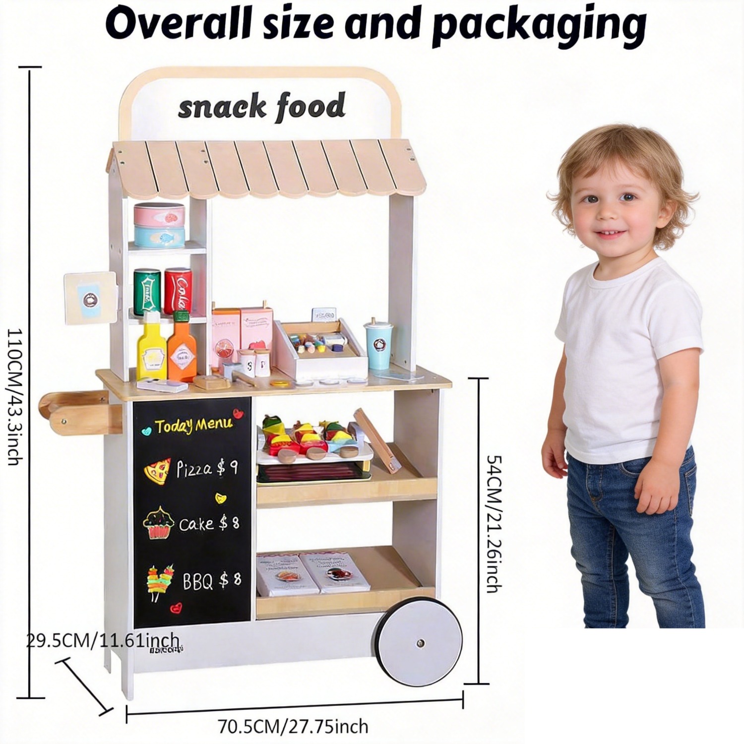 ชุดของเล่นร้านขายขนมไม้ ของเล่ - Food Grocery Snacks บทวิจารณ์และราคา