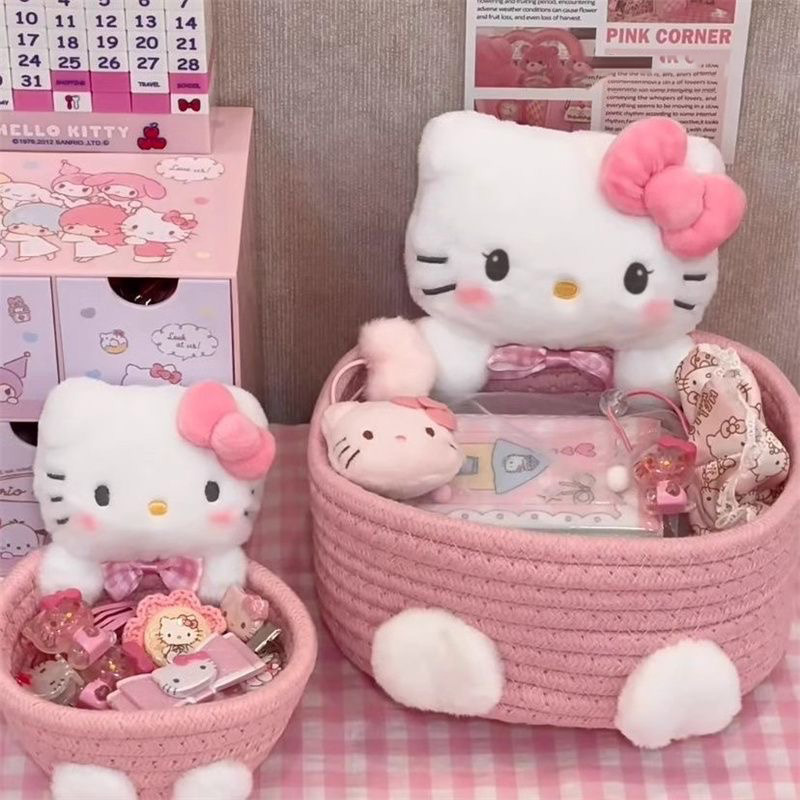 รูปแมวน่ารักตะกร้าเก็บ Kawaii  - Food Grocery Snacks บทวิจารณ์และราคา