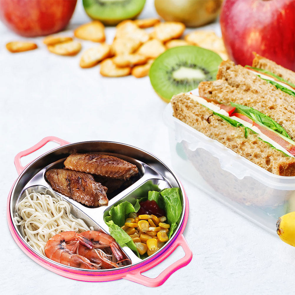 จานแบ่งช่องสำหรับเด็กทำจากสแตน - Food Snacks For Kids บทวิจารณ์และราคา