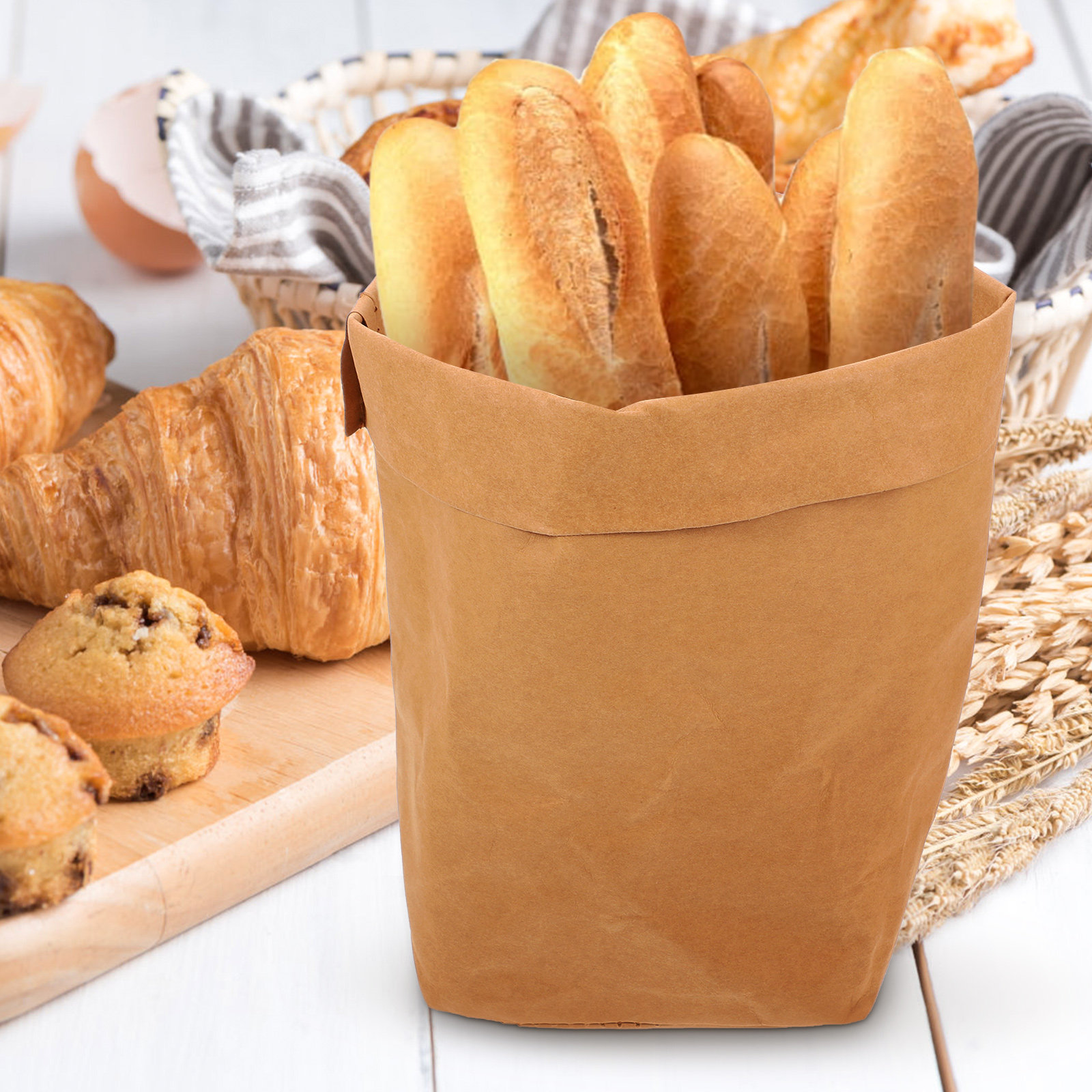 ชุดถุงเก็บของทำจากกระดาษคราฟท์ - Food Grocery Snacks บทวิจารณ์และราคา
