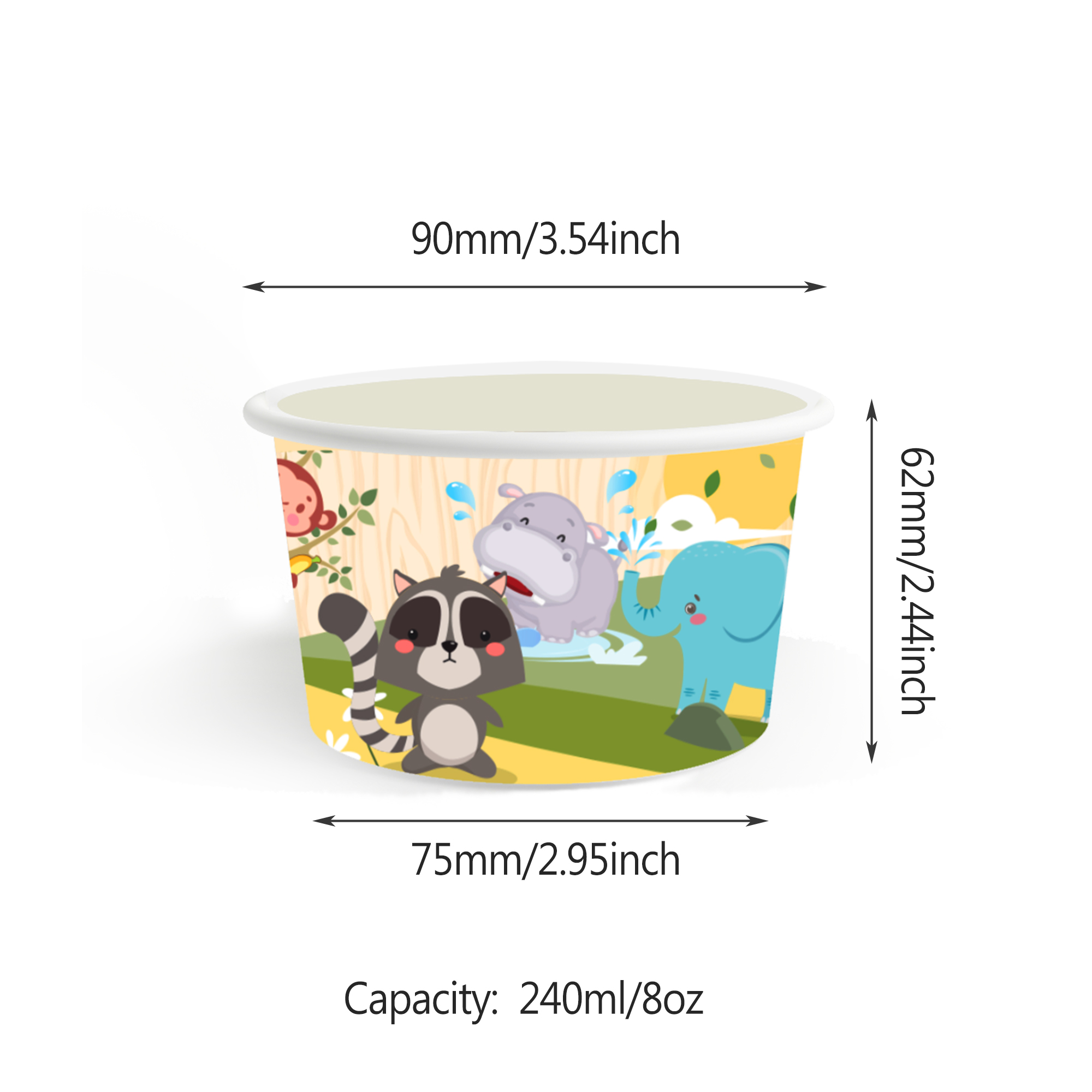 8/12/24/32Pcs สัตว์ป่าไอศกรีมถ - Food Snacks For Kids บทวิจารณ์และราคา